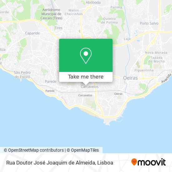 Rua Doutor José Joaquim de Almeida map