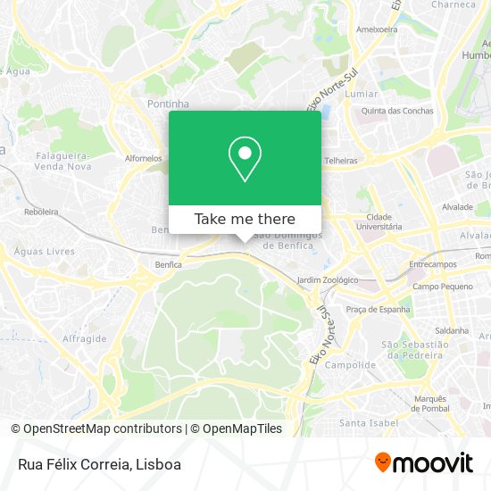 Rua Félix Correia mapa