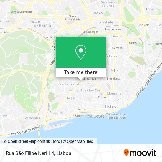Rua São Filipe Neri 14 map