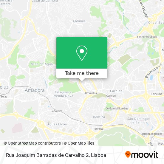 Rua Joaquim Barradas de Carvalho 2 mapa