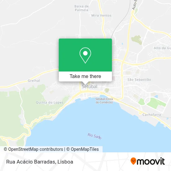 Rua Acácio Barradas mapa