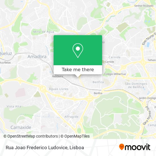 Rua Joao Frederico Ludovice mapa