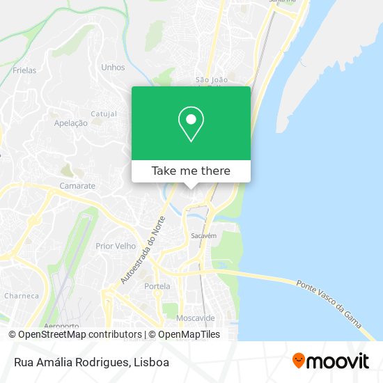 Rua Amália Rodrigues mapa