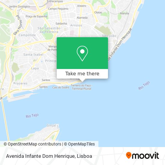 Avenida Infante Dom Henrique map