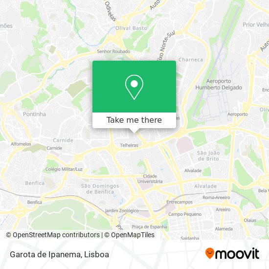 Garota de Ipanema mapa