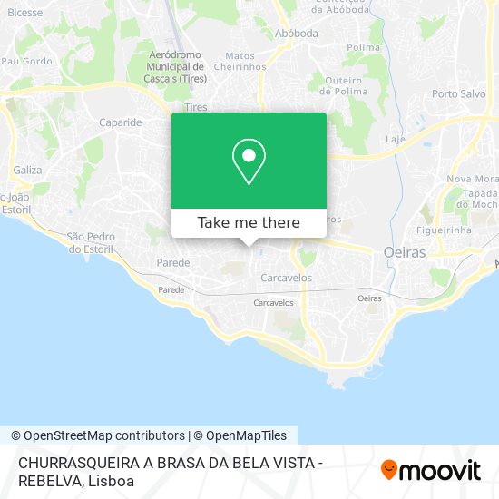 CHURRASQUEIRA A BRASA DA BELA VISTA - REBELVA mapa