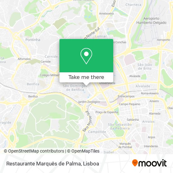 Restaurante Marquês de Palma mapa