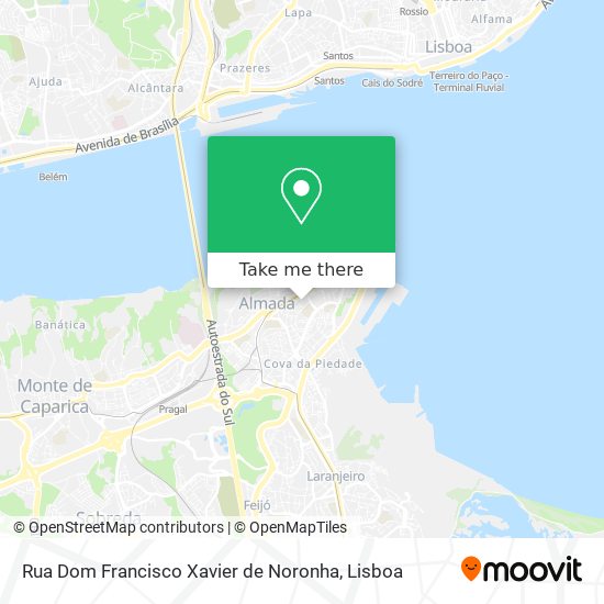Rua Dom Francisco Xavier de Noronha mapa
