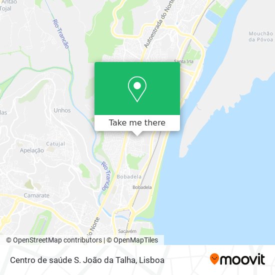 Centro de saúde S. João da Talha map