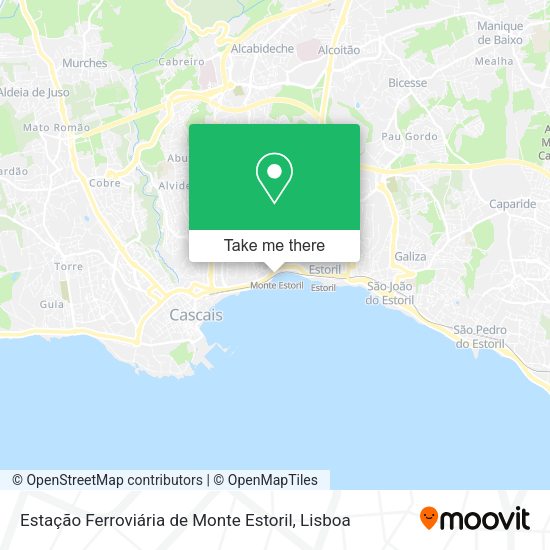 Estação Ferroviária de Monte Estoril map