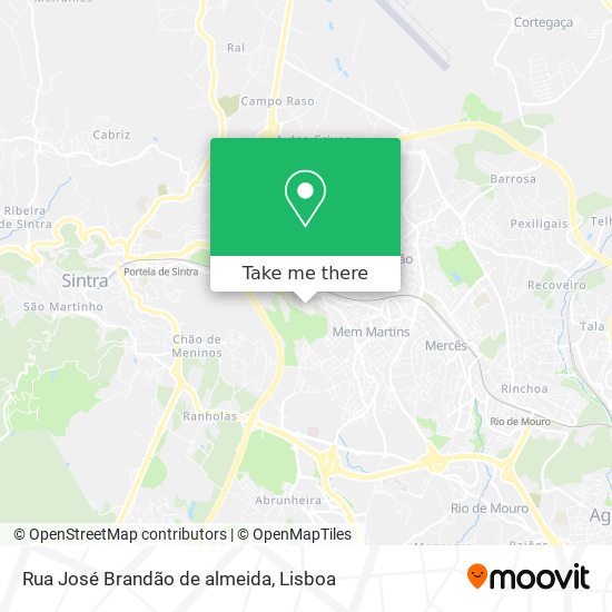 Rua José Brandão de almeida map