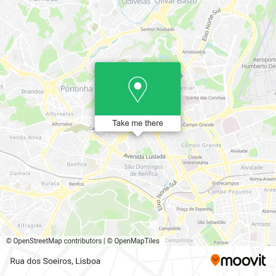 Rua dos Soeiros mapa