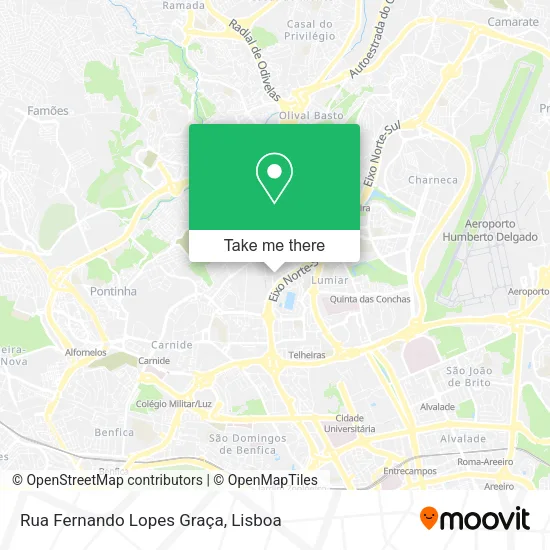 Rua Fernando Lopes Graça mapa