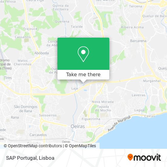 SAP Portugal map