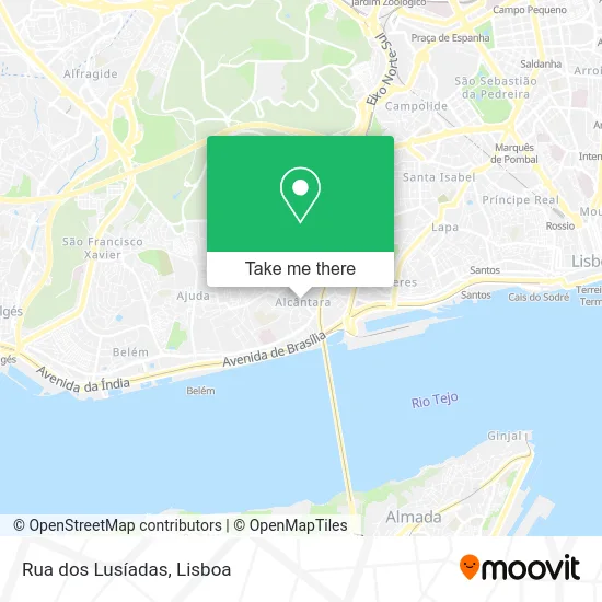 Rua dos Lusíadas map