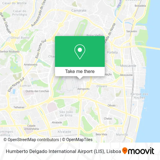 Humberto Delgado International Airport (LIS) map