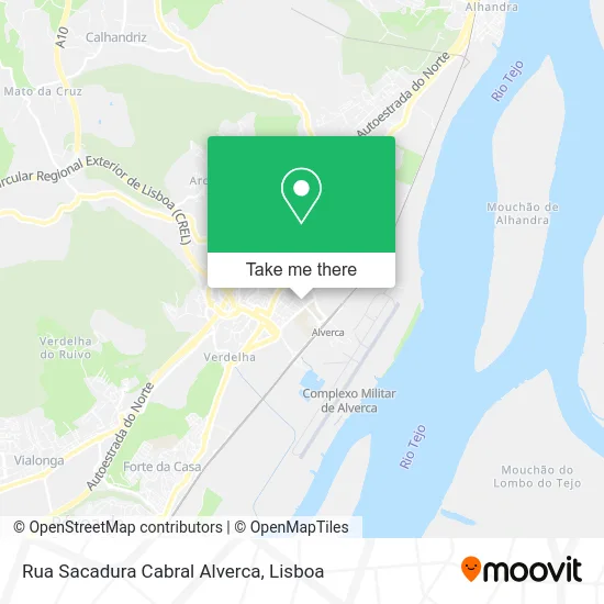 Rua Sacadura Cabral Alverca map