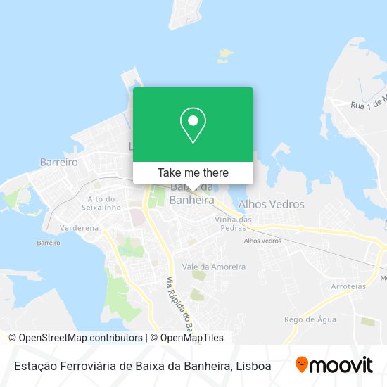 Estação Ferroviária de Baixa da Banheira map