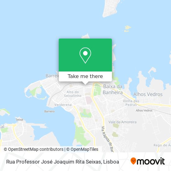 Rua Professor José Joaquim Rita Seixas mapa