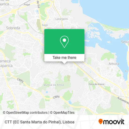 CTT (EC Santa Marta do Pinhal) map