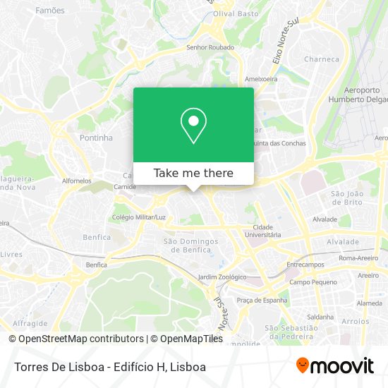 Torres De Lisboa - Edifício H mapa