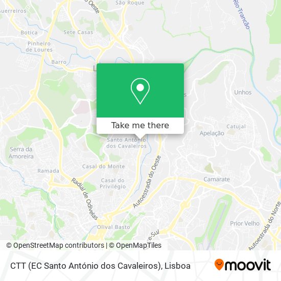 CTT (EC Santo António dos Cavaleiros) map