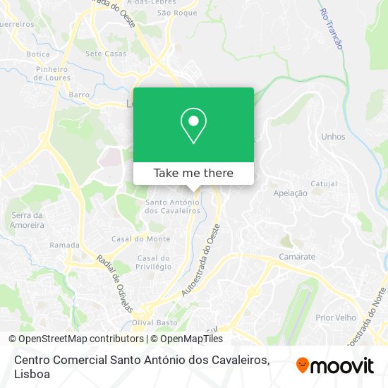 Centro Comercial Santo António dos Cavaleiros map