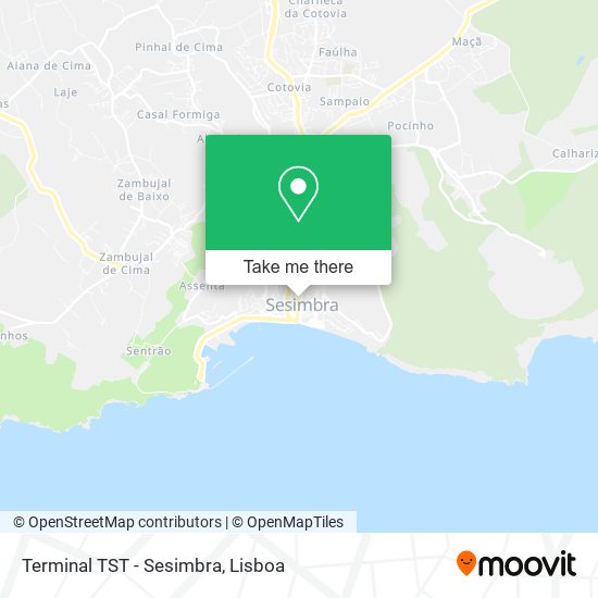 Terminal TST - Sesimbra mapa