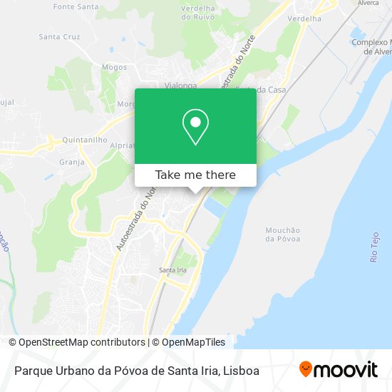 Parque Urbano da Póvoa de Santa Iria mapa