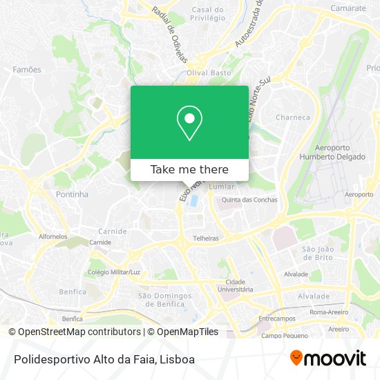 Polidesportivo Alto da Faia map