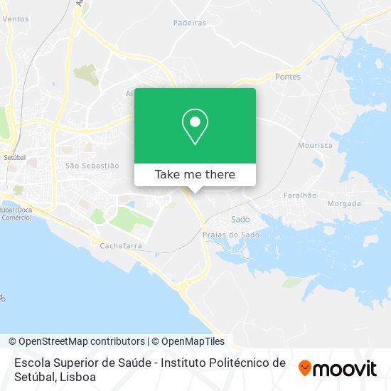 Escola Superior de Saúde - Instituto Politécnico de Setúbal map
