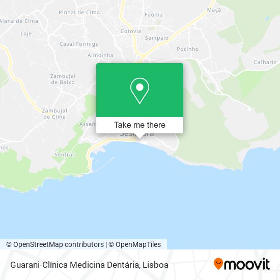 Guarani-Clínica Medicina Dentária mapa