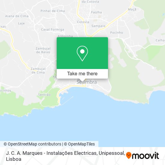 J. C. A. Marques - Instalações Electricas, Unipessoal mapa