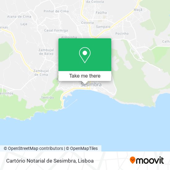 Cartório Notarial de Sesimbra map