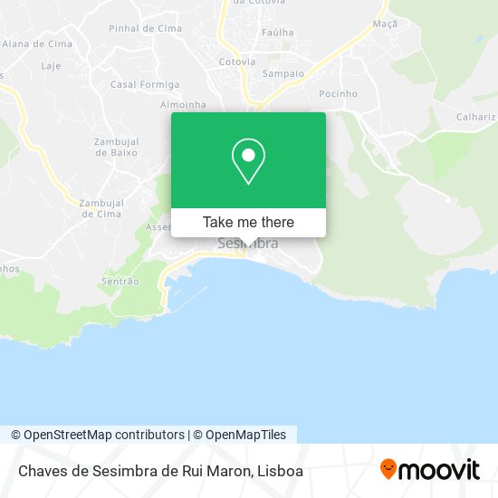 Chaves de Sesimbra de Rui Maron mapa