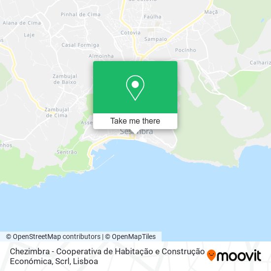 Chezimbra - Cooperativa de Habitação e Construção Económica, Scrl mapa