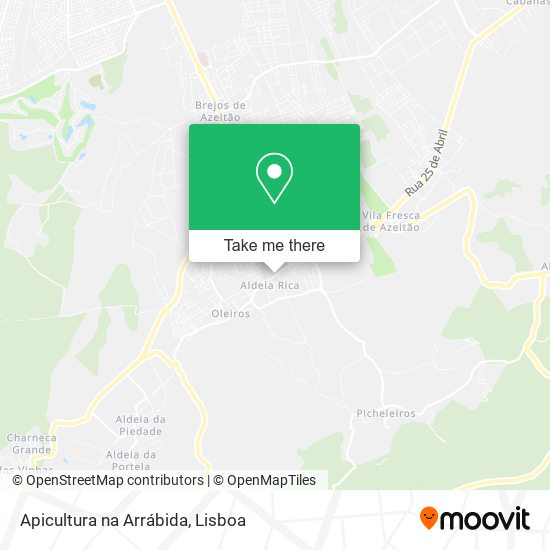 Apicultura na Arrábida map