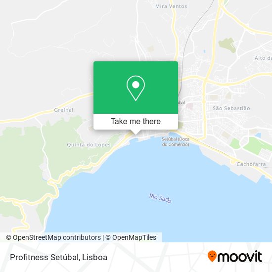 Profitness Setúbal map