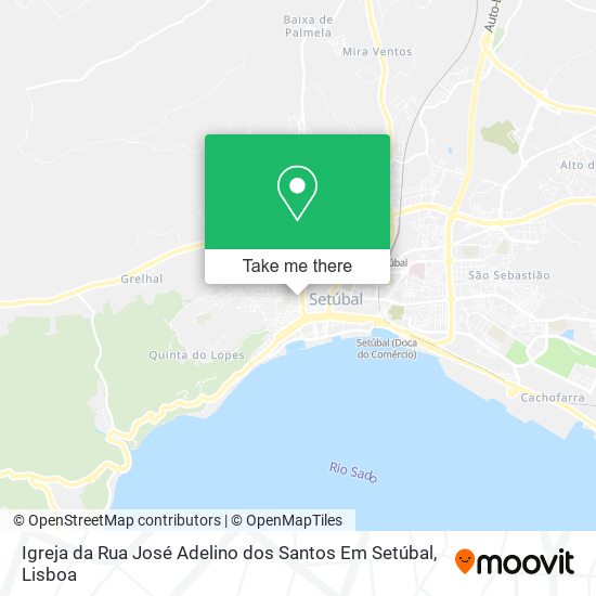 Igreja da Rua José Adelino dos Santos Em Setúbal map