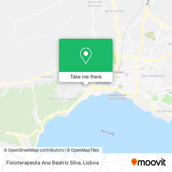 Fisioterapeuta Ana Beatriz Silva mapa