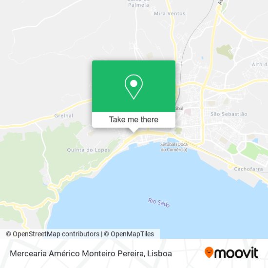 Mercearia Américo Monteiro Pereira mapa