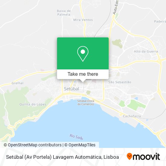 Setúbal (Av Portela) Lavagem Automática map