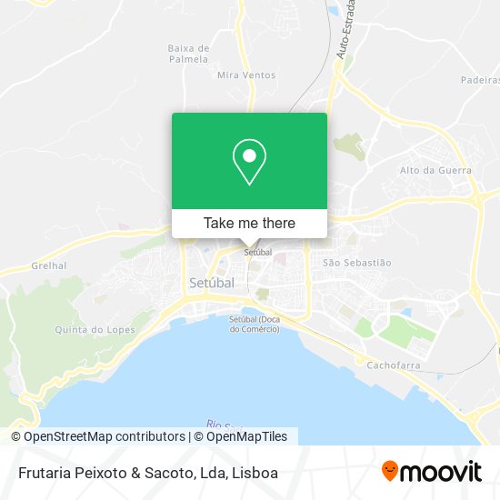 Frutaria Peixoto & Sacoto, Lda mapa