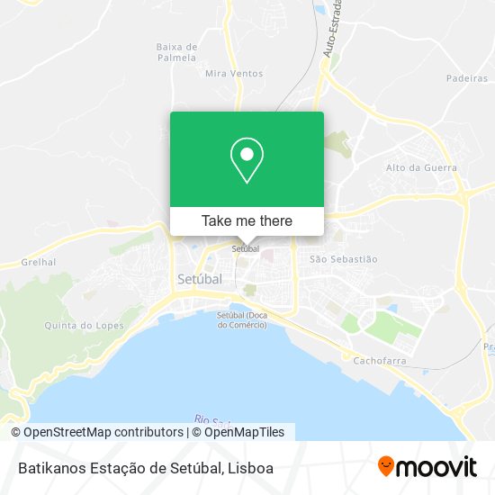 Batikanos Estação de Setúbal map