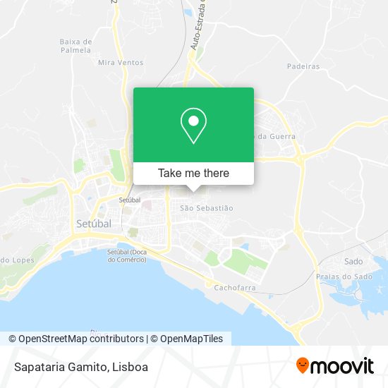 Sapataria Gamito mapa