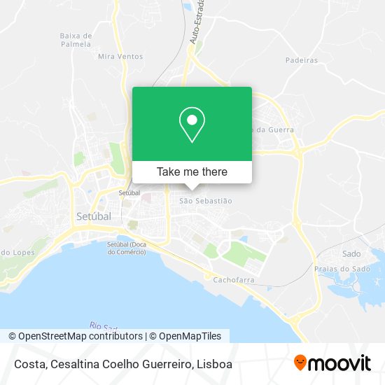 Costa, Cesaltina Coelho Guerreiro map