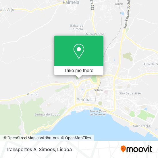 Transportes A. Simões map