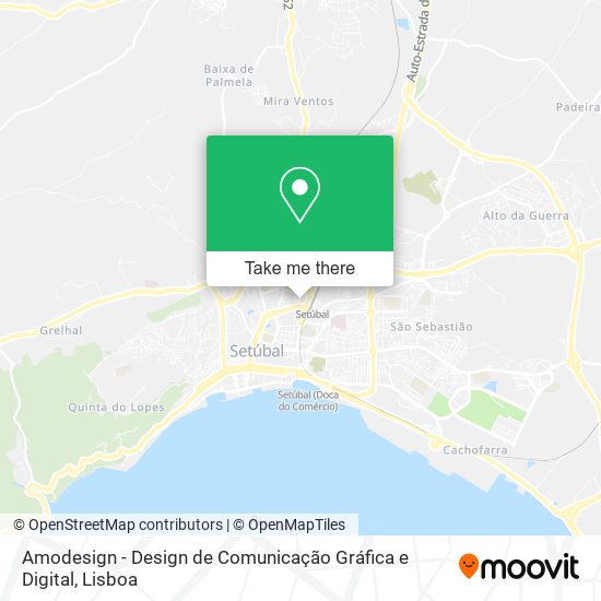 Amodesign - Design de Comunicação Gráfica e Digital mapa