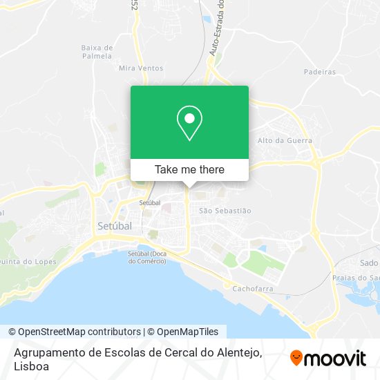 Agrupamento de Escolas de Cercal do Alentejo map