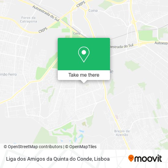Liga dos Amigos da Quinta do Conde map